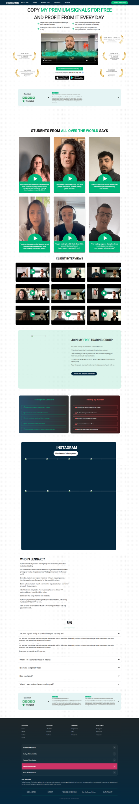 The Signals Bank screenshot
